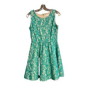 Green and Cream Medium Sleeveless Dress, Soulmates